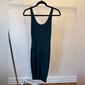 AKIRA Teal Scoop Neck Maxi Dress
